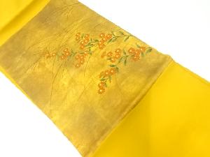 菊模様織出し名古屋帯